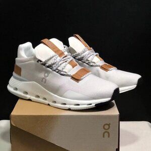 ON Running Cloud Cloudnova White Sand Womens Casual Fashion Sneake